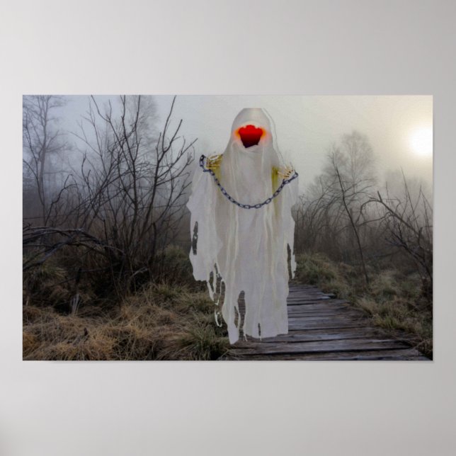 Poster Halloween assustador. (Frente)