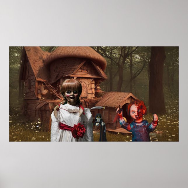 Poster Halloween assustador. (Frente)