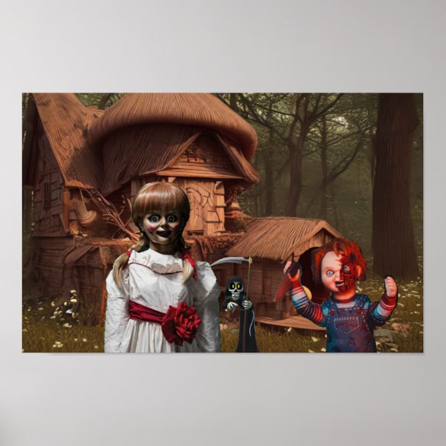 Poster Halloween assustador. (Frente)