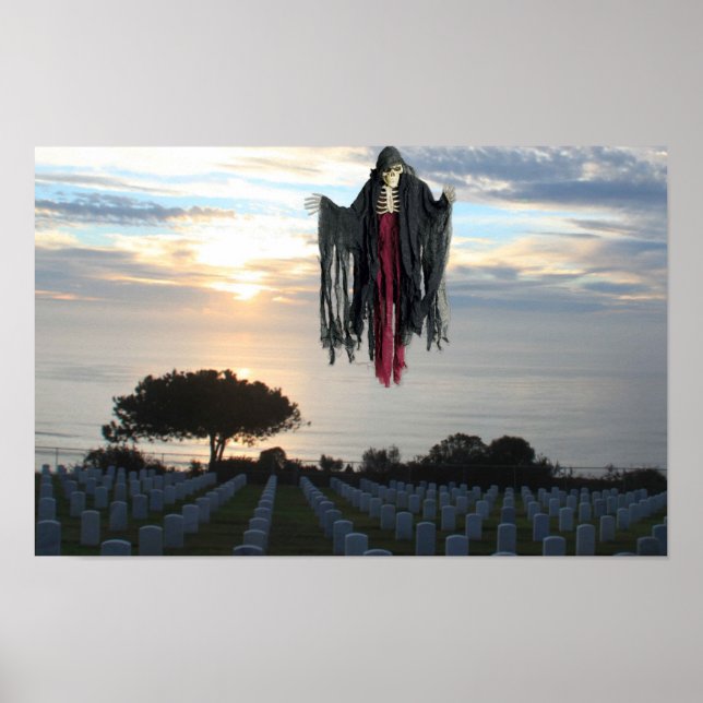 Poster Halloween assustador. (Frente)