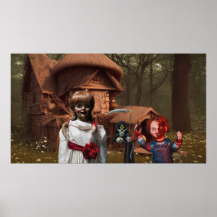 Poster Halloween assustador.