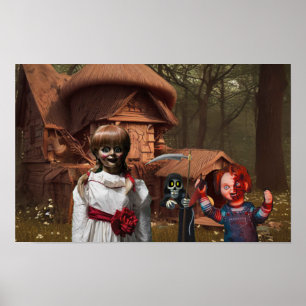 Poster Halloween assustador.