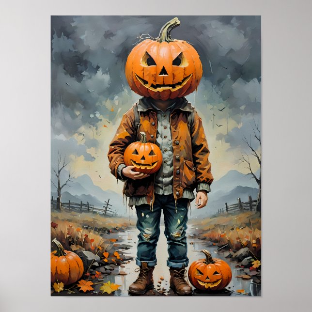 Poster Halloween Assustadoramente Spooky - Vibes de Arte  (Frente)