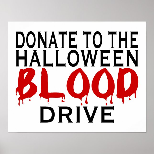 Pôster Halloween Blood Drive (Frente)