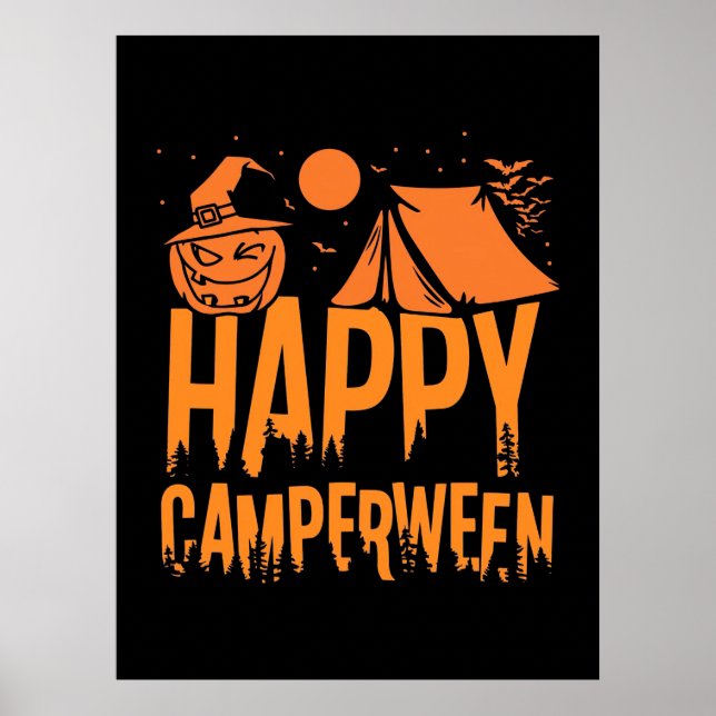 Poster Halloween Camper Nature (Frente)