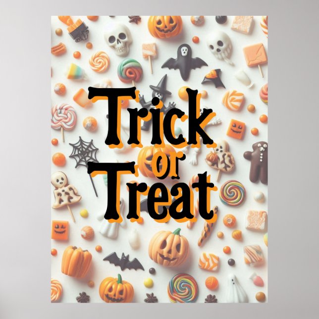Poster Halloween Candies (Frente)