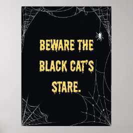 Poster Halloween Cat Modern
