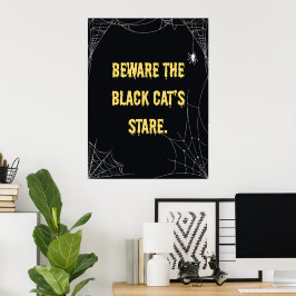 Poster Halloween Cat Modern