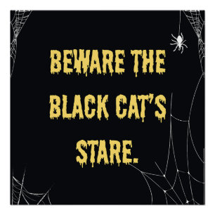 Pôster Halloween Cat Modern