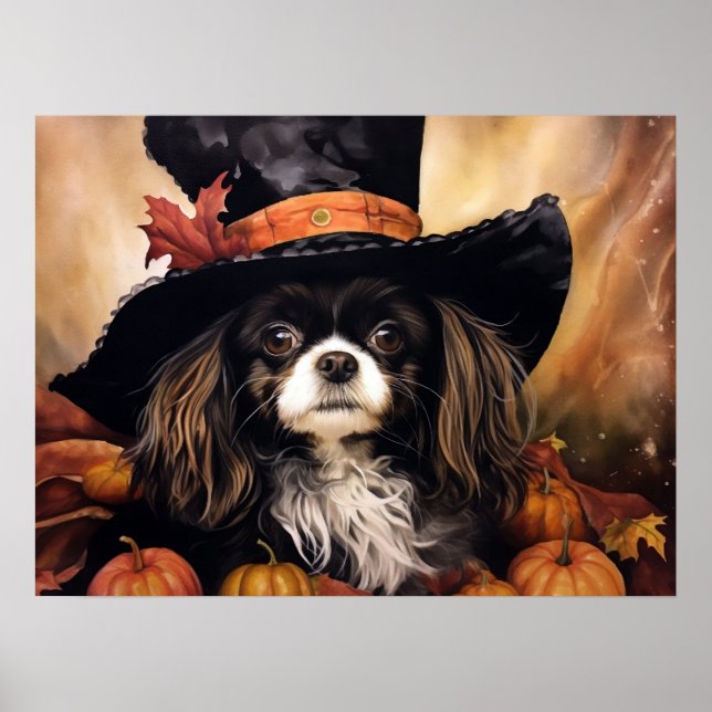 Poster Halloween Cavalier King Charles Spaniel (Frente)