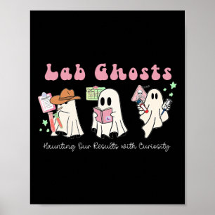Poster Halloween Costume Ghost Teacher Laboratory Lab Tec
