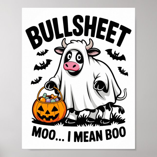 Poster halloween cow (Frente)