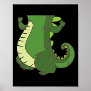 Poster Halloween Crocodilo Costume Legal Corpo de Croc La