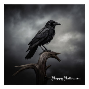 Pôster Halloween Crow