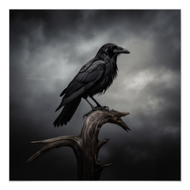 Pôster Halloween Crow (Frente)