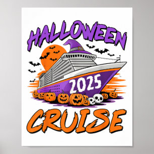Poster Halloween Cruise 2025 Halloween Trip Family Cruisi