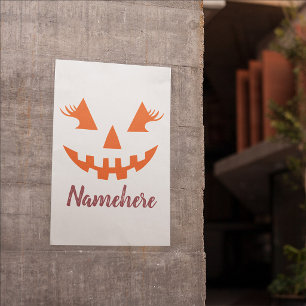Pôster Halloween da Girly Jack O Lanterna Pumpkin Persona