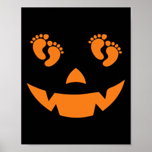 Poster Halloween de mão de obra para entrega de enfermeir
