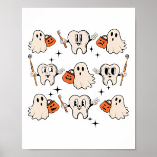 Poster Halloween Dentista Dentista Dentista Higienista De