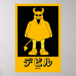 Poster Halloween Devil