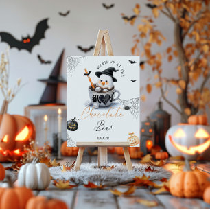 Poster Halloween do pequeno Chá de fraldas do Bar Choco q