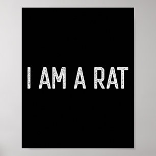 Poster Halloween Eu Sou Um Rato Engraçado Ratos Aluguel R