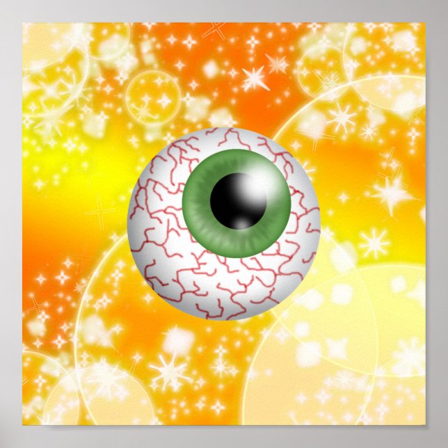 Poster Halloween Eyeball - SRF (Frente)
