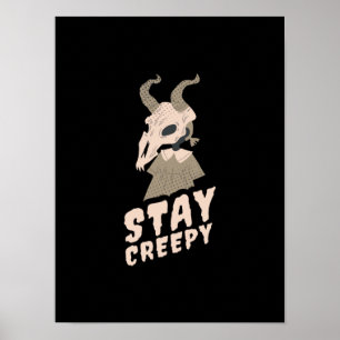 Poster Halloween Fica Assustador Gift