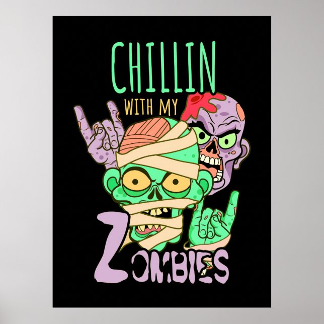 Poster Halloween Gift | Desfilar Com Meus Amigos (Frente)
