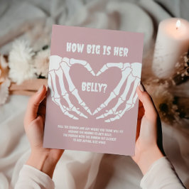 Poster Halloween Girl Chá de fraldas Quão Grande É Sua Be