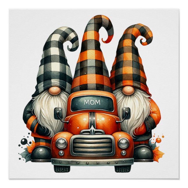 Pôster Halloween Gnomes Poster (Frente)