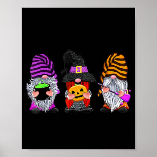 Poster Halloween Gnomos Cute Autumn Pumpkin Cai Holi
