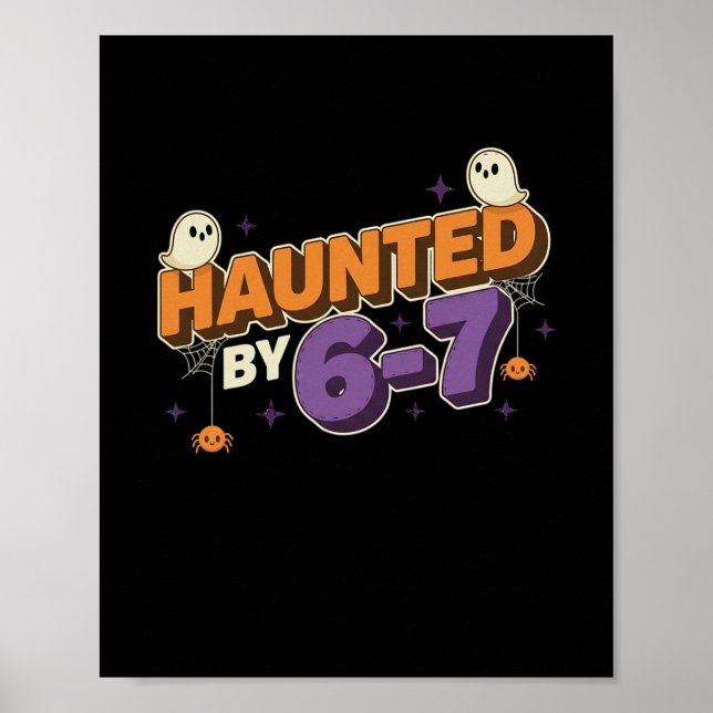 Poster Halloween Haunted 67 Six Seven Meme 1 (18)  (Frente)