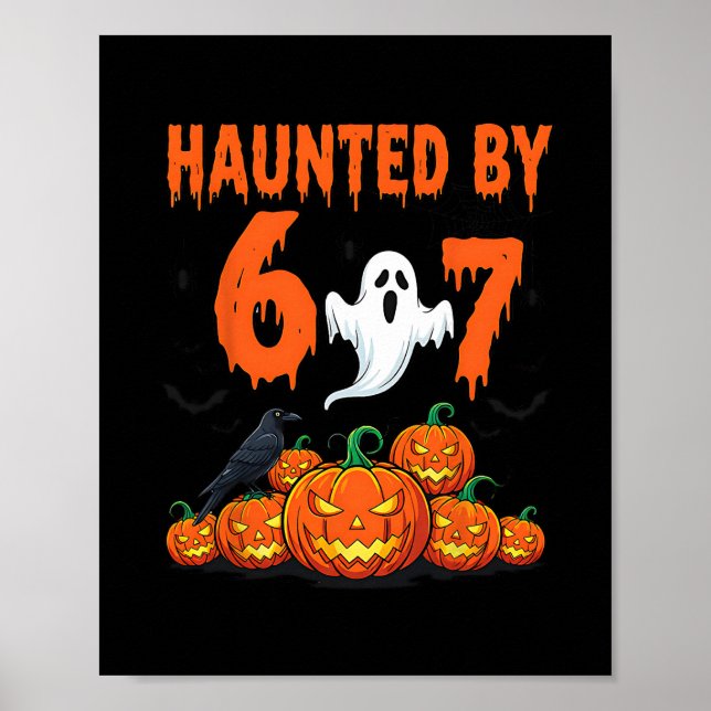 Poster Halloween Haunted 67 Six Seven Meme 1 (19)  (Frente)