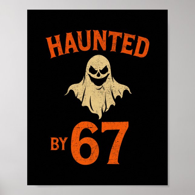 Poster Halloween Haunted 67 Six Seven Meme 1 (23)  (Frente)