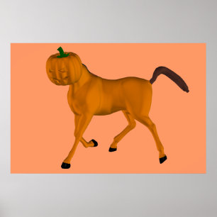 Pôster Halloween Horse