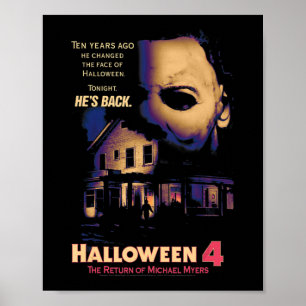 Poster Halloween House e Máscara