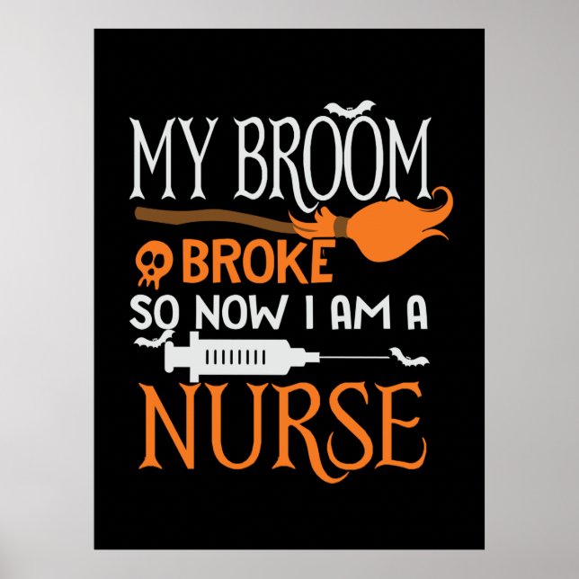 Poster Halloween I Am A Nurse Birthday (Frente)