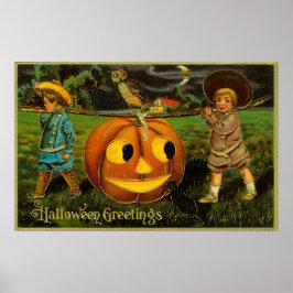 Poster Halloween Jack-o-Lantern Harvest Night por Criança