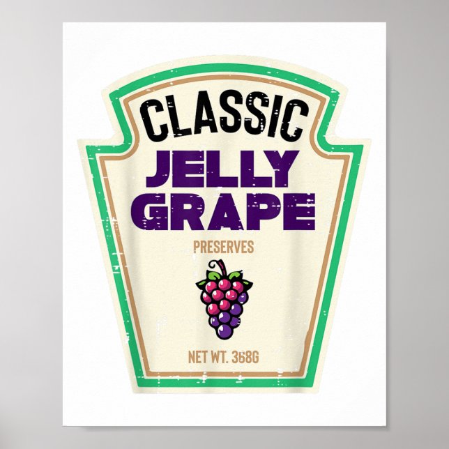 Poster Halloween Jelly Grape Funny Comida Group Costume M (Frente)