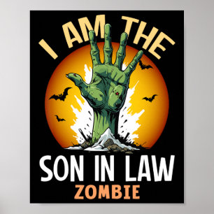 Poster Halloween Matando Filho Na Lei Zombie Figurino