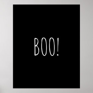 Poster Halloween minimalista de tipografia mestiça de pre