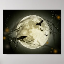 Poster Halloween Moon
