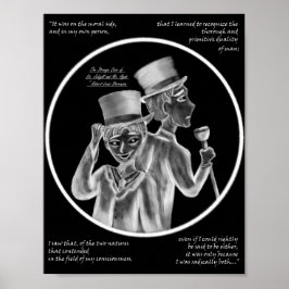 Poster Halloween Mr. Hyde and Dr. Jekyll Gothic Art Print