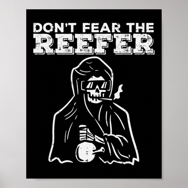 Poster Halloween Não Tem Medo De Reverter Grim Reaper Fun (Frente)