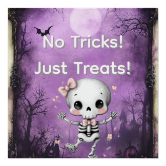 Pôster Halloween "No Tricks Only Treats"