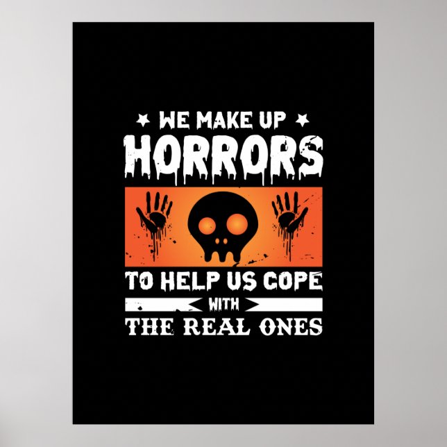 Poster Halloween Nós Compensamos Horrores (Frente)