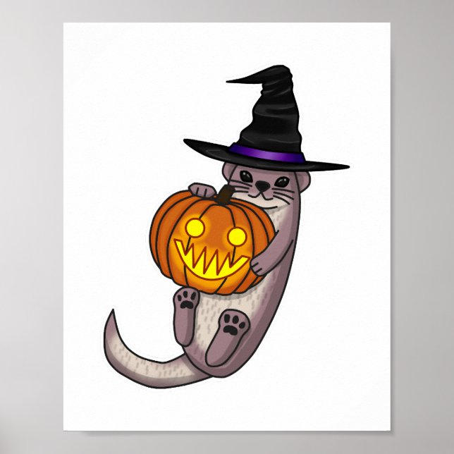 Poster Halloween Otter (Frente)