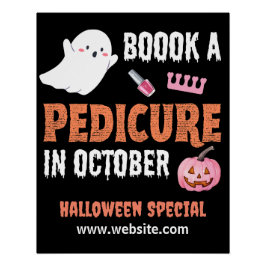 Pôster Halloween Pedicure Especial Poster brilhante