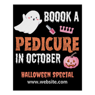 Pôster Halloween Pedicure Especial Poster brilhante